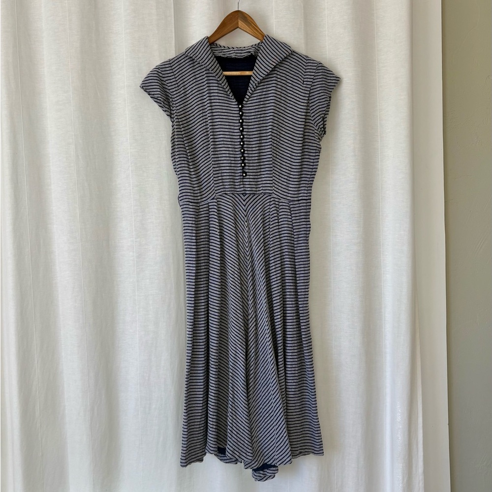 Vintage 1960s Handmade Sailor Dress